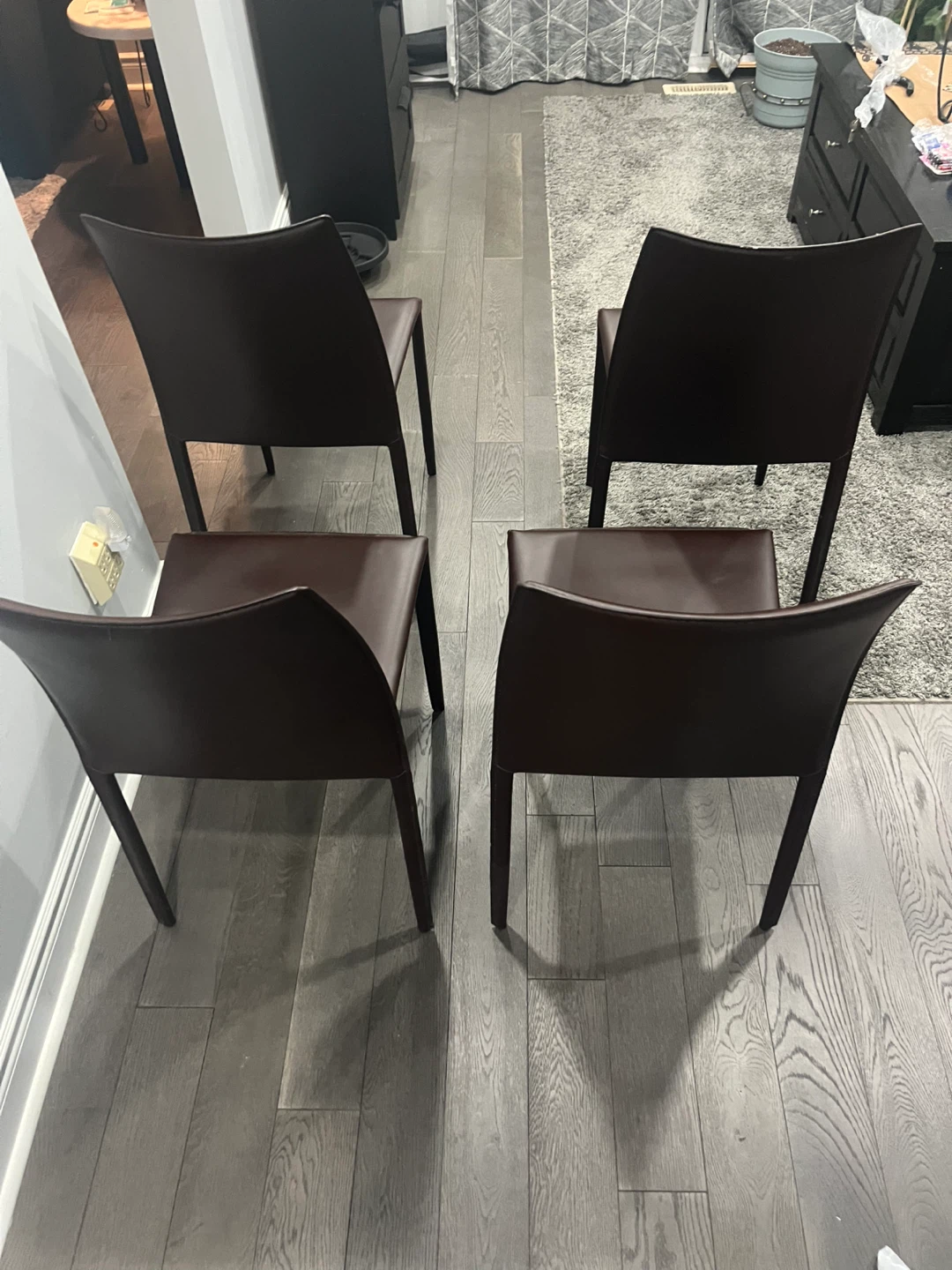 Dining Leather Chair Set x4 - photo 3
