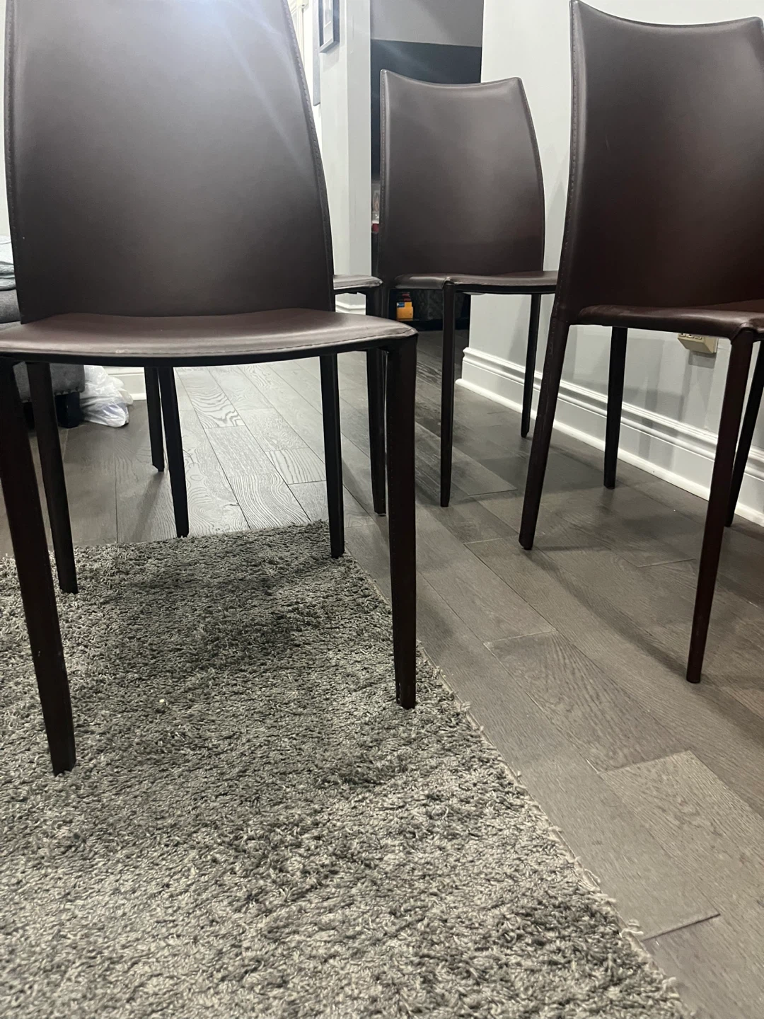 Dining Leather Chair Set x4 - photo 2