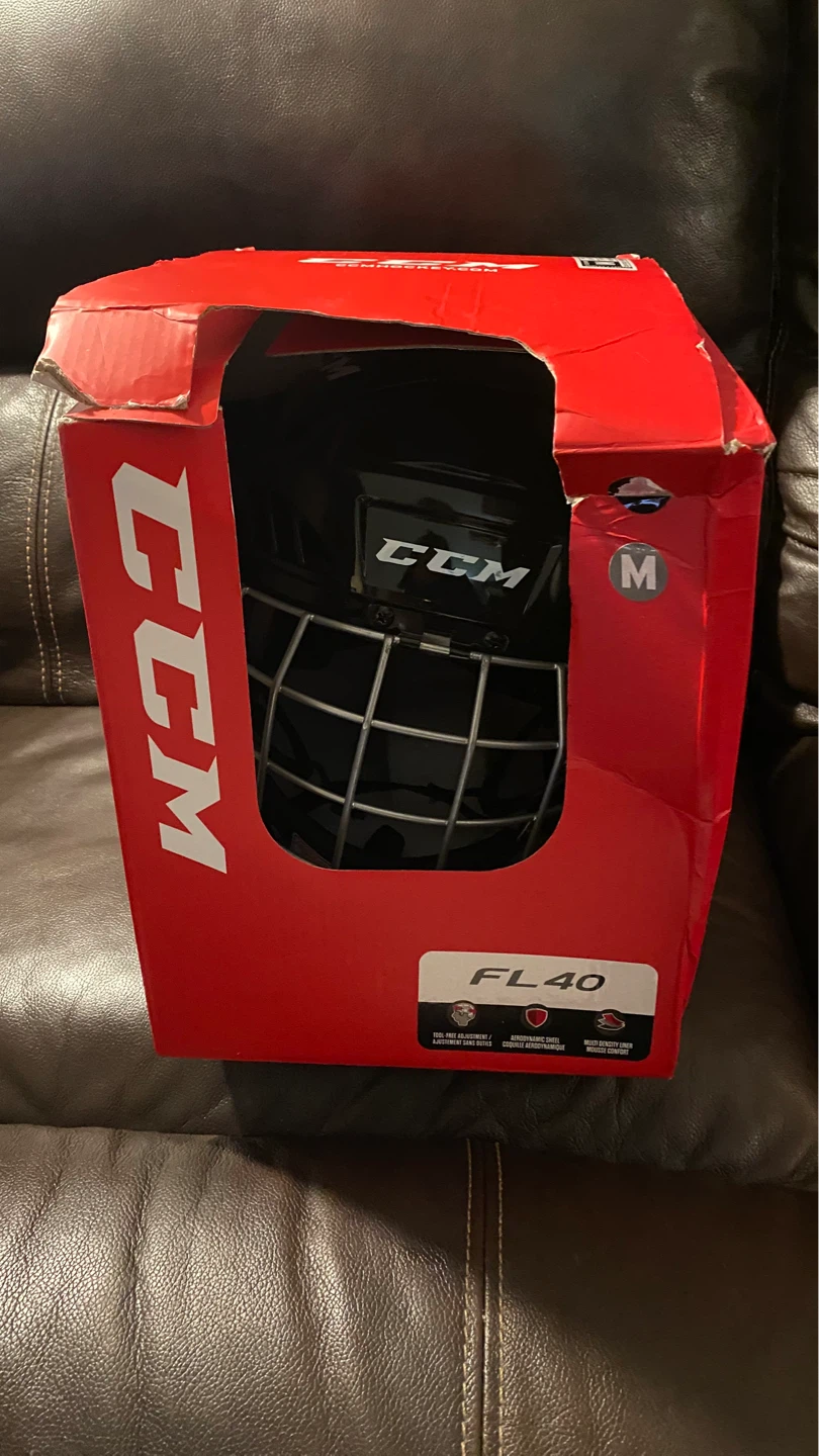 CCM FL40 Hockey Helmet - Black - Size M - photo 3