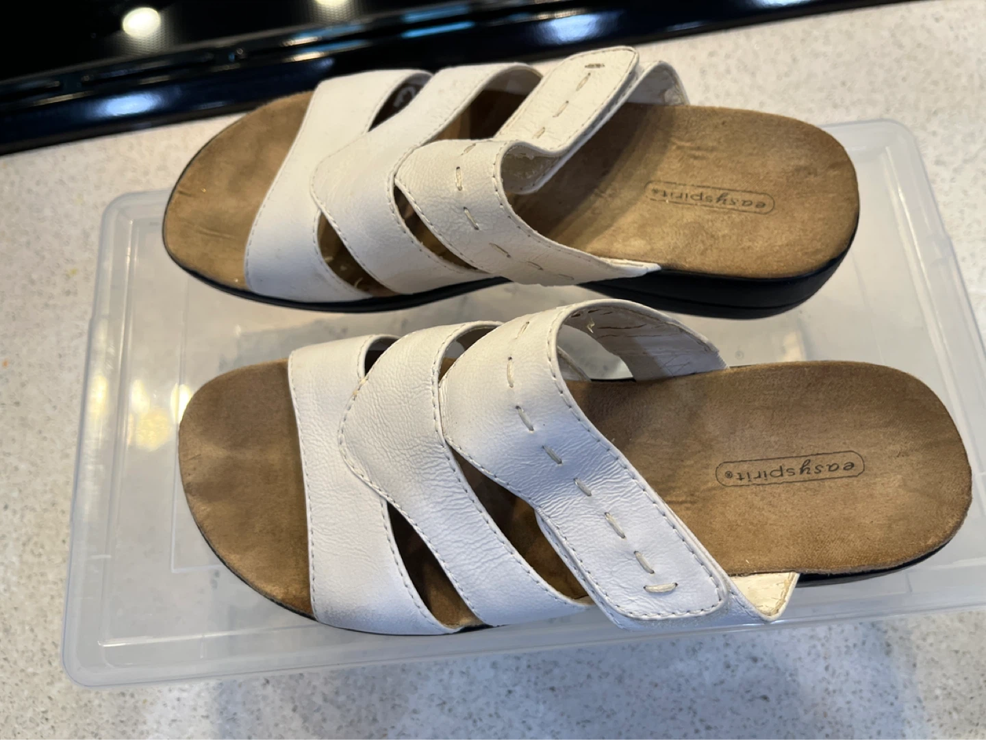 Easy Spirit White Comfort Sandals