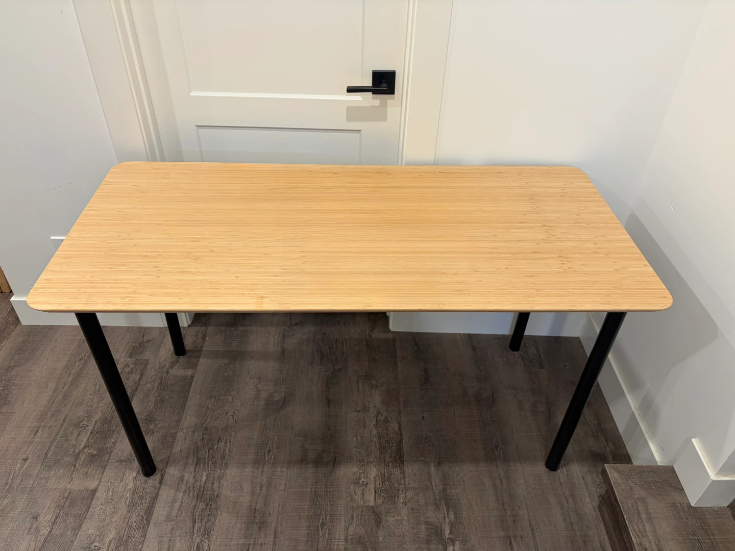 IKEA Desk with bamboo tabletop - photo 2
