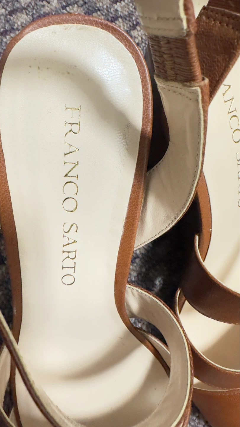 Franco Sarto Brown Wedge Sandals - photo 3