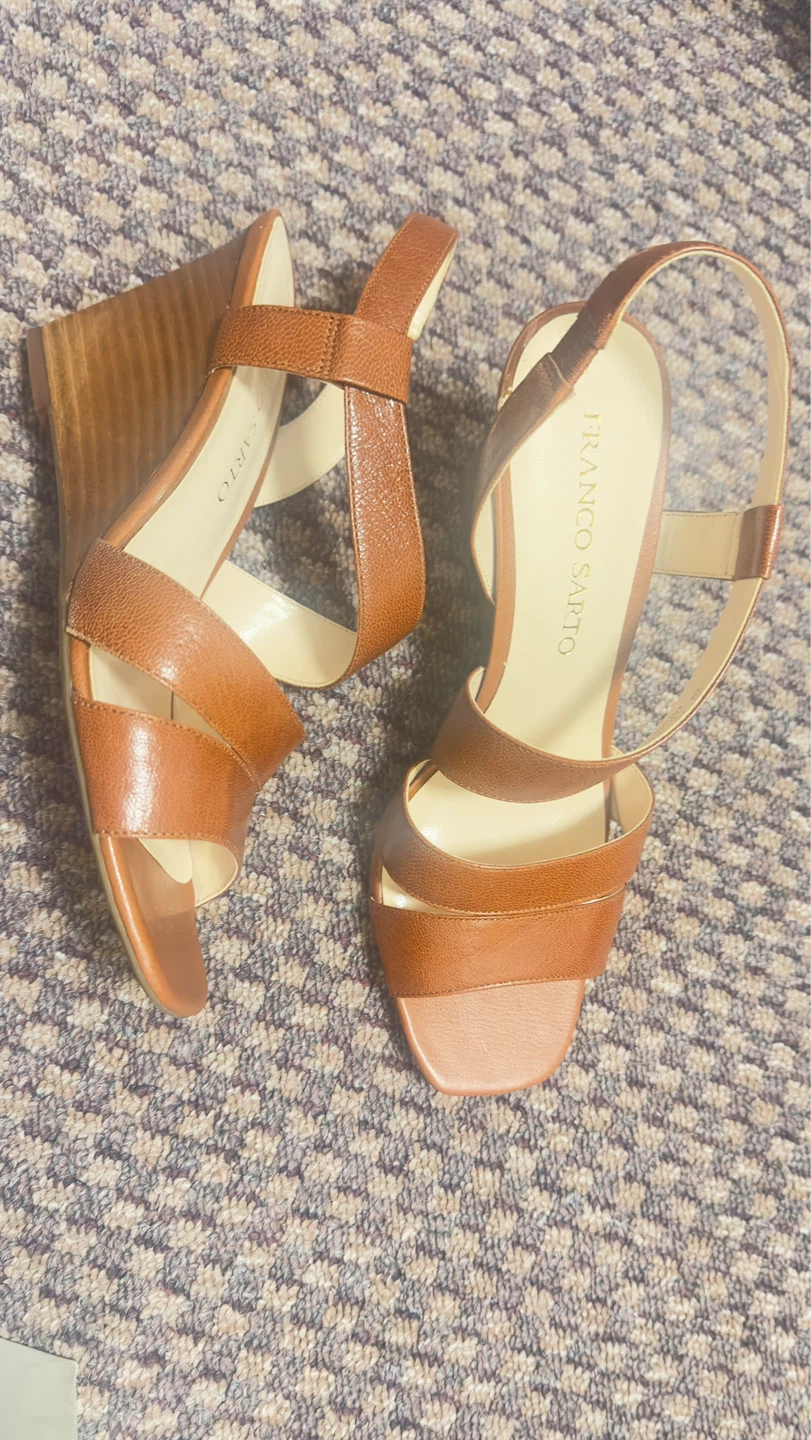 Franco Sarto Brown Wedge Sandals - photo 2