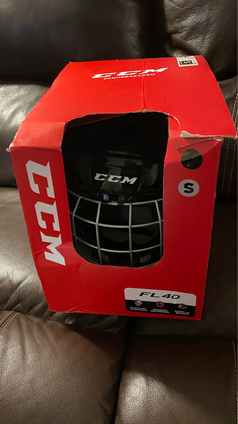 CCM FL40 Hockey Helmet - Black - Size S - photo 3