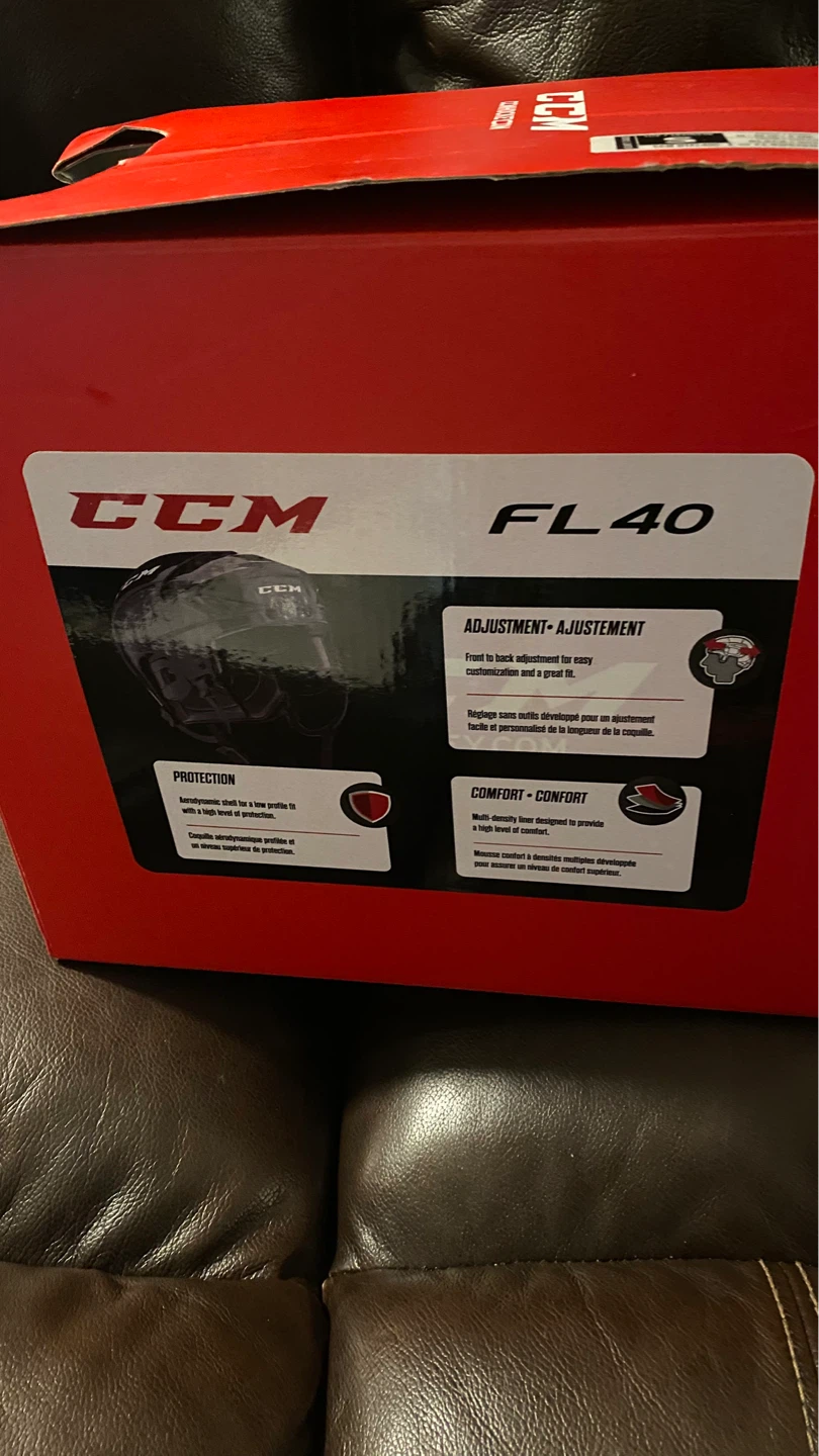 CCM FL40 Hockey Helmet - Black - Size S - photo 4