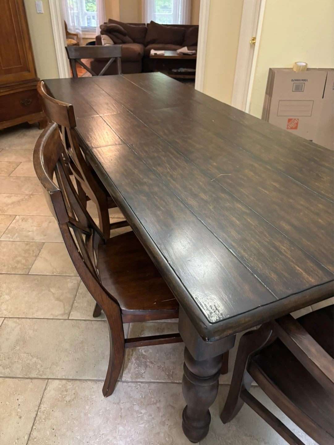 Pottery barn farm Dining Table and Bench Set