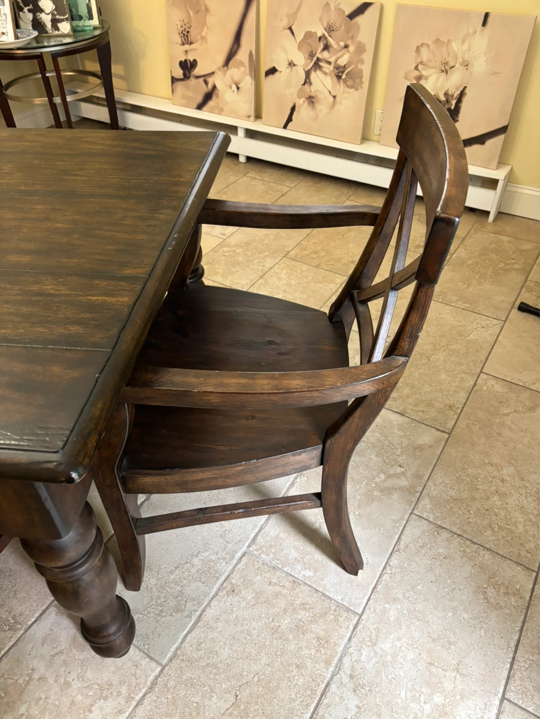 Pottery barn farm Dining Table and Bench Set - photo 2