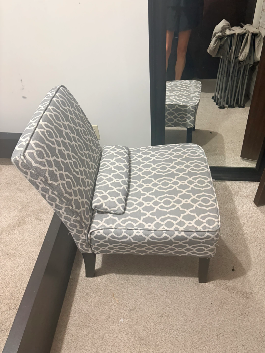 Accent Chair with Geometric Pattern - photo 2