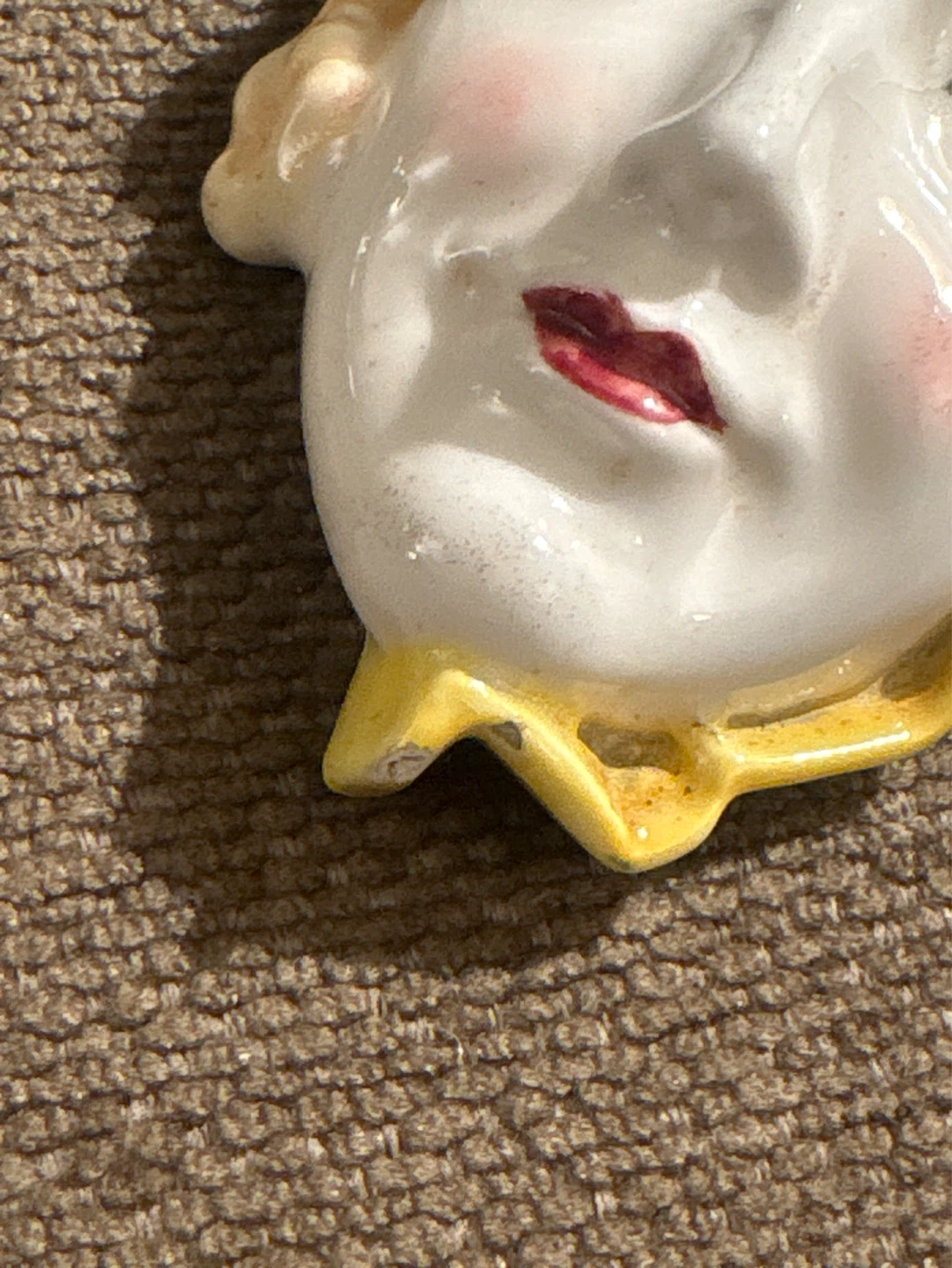 Vintage Ceramic Face Wall Plaque Made in Japan - photo 3