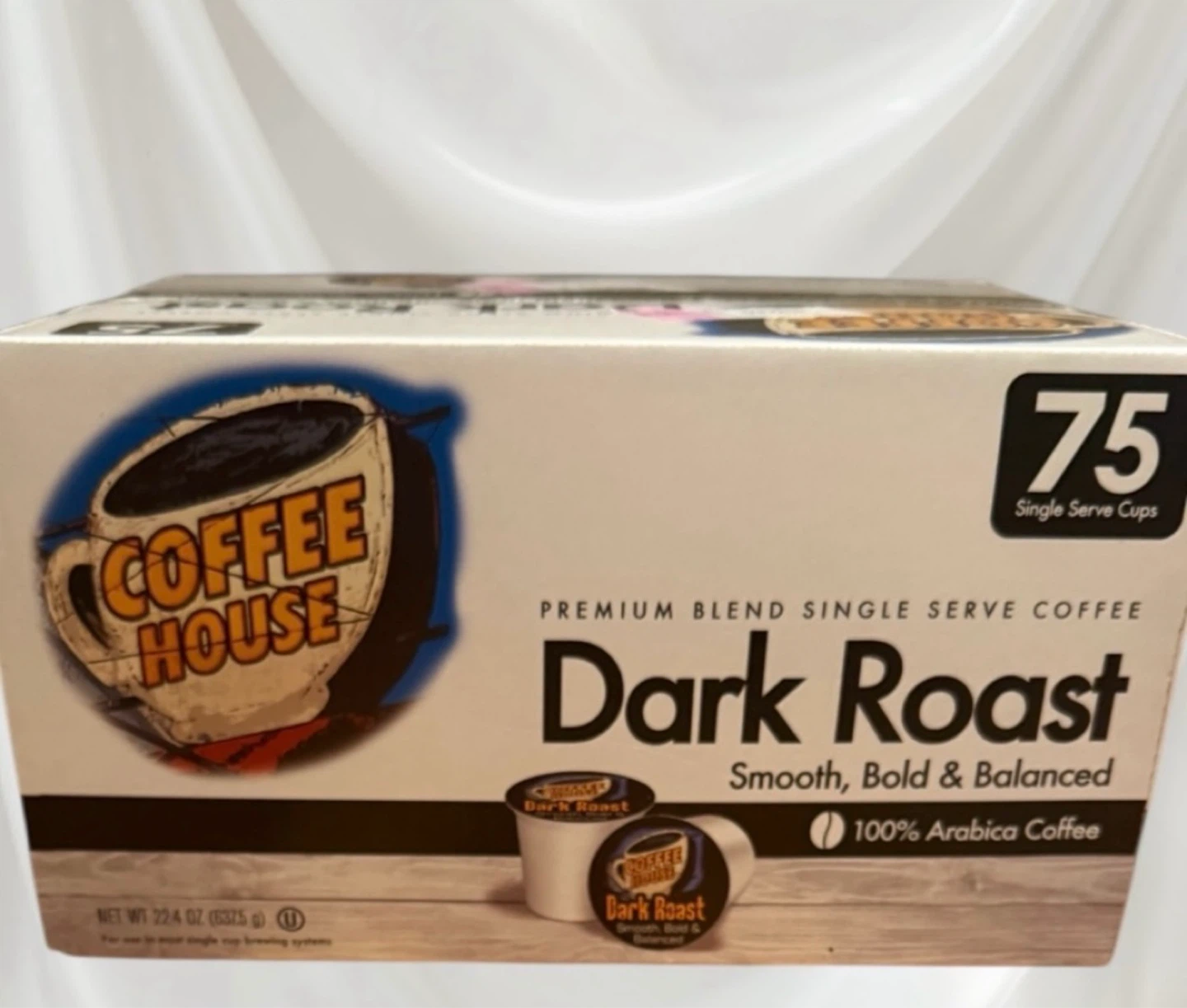 Dark Roast Premium Blend Single Serve Coffee Cups (75 ct)