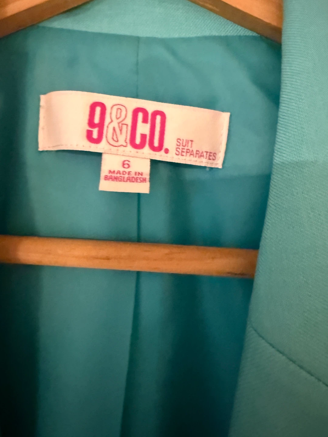 9&CO Teal Blazer Size 6 - photo 3