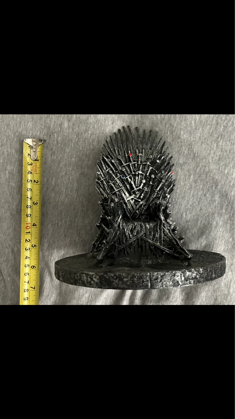 Game of Thrones Iron Throne Replica Resin Figurine Stand🩶✨