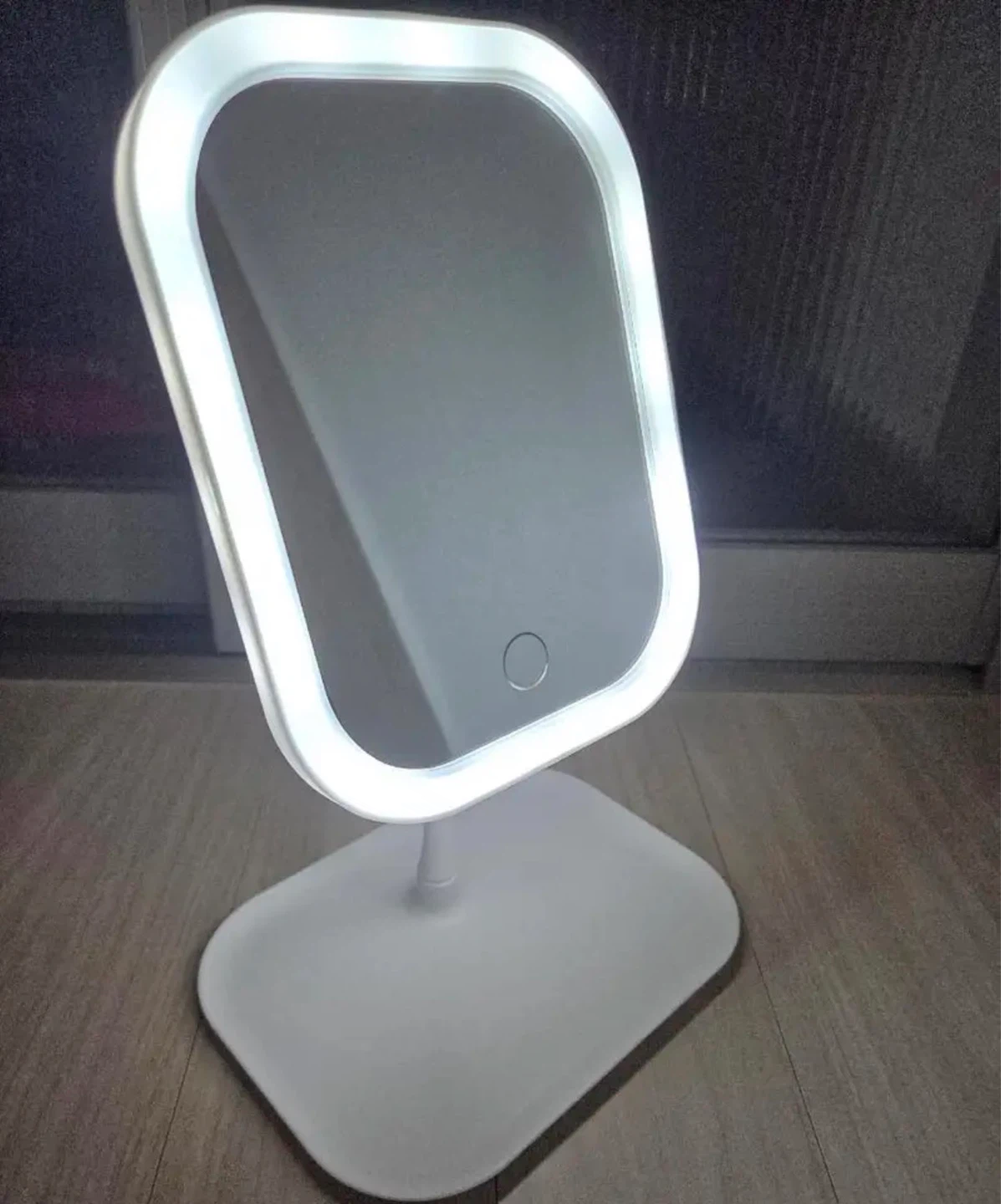 LED Makeup Mirror, Rechargeable Desktop Vanity Mirror