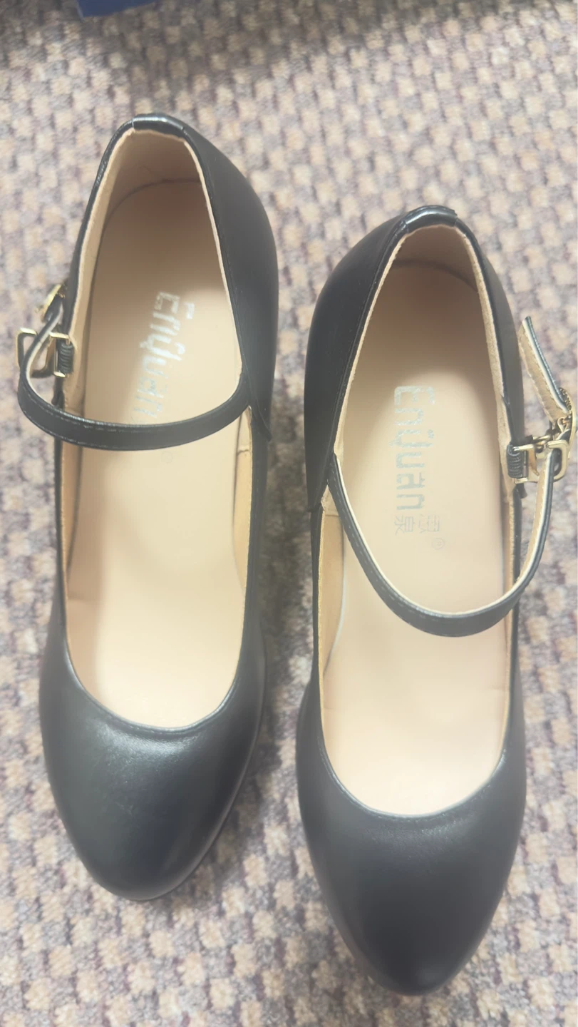 Black Mary Jane Platform Heels