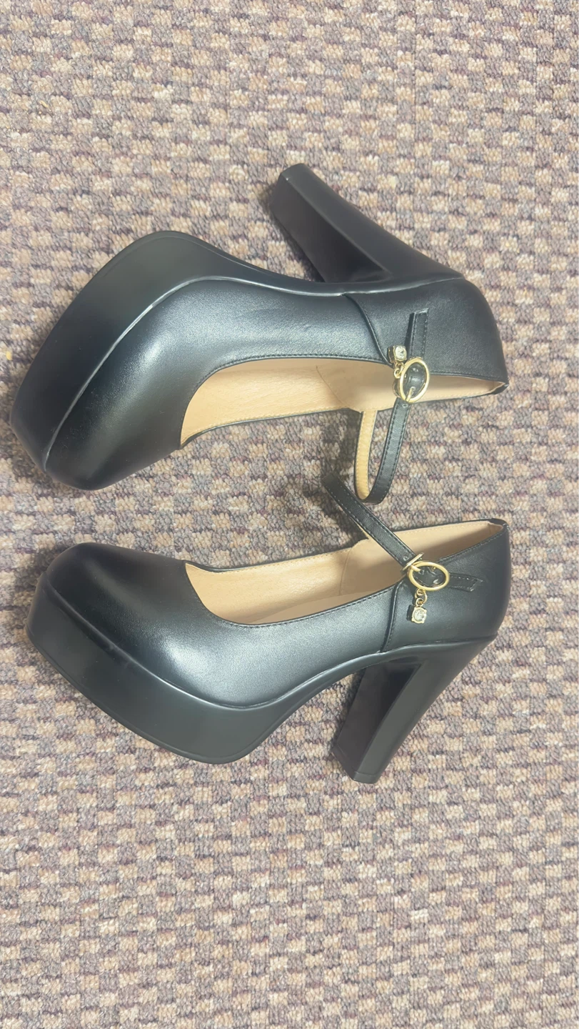 Black Mary Jane Platform Heels - photo 2