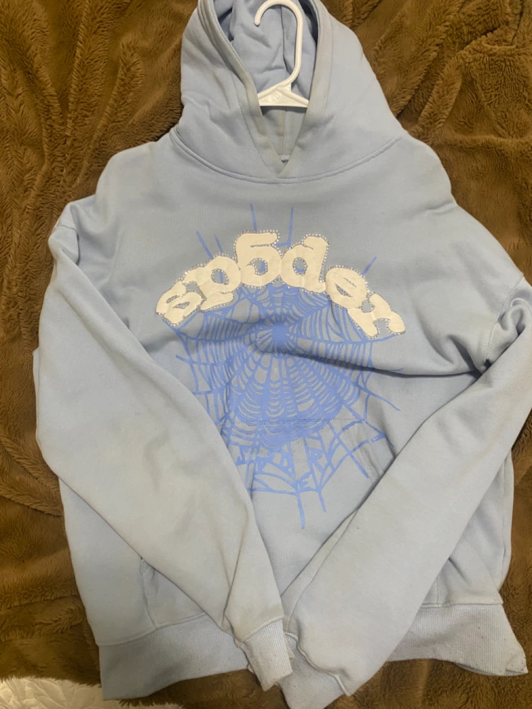 Baby blue spider hoodie