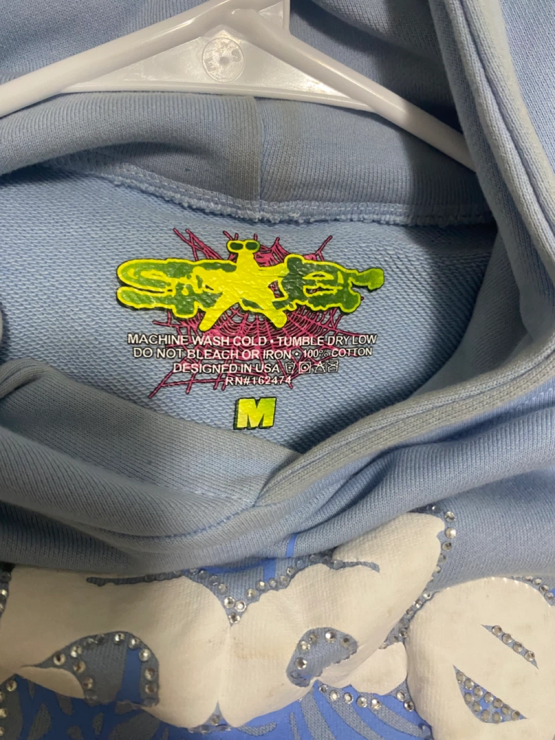 Baby blue spider hoodie - photo 2