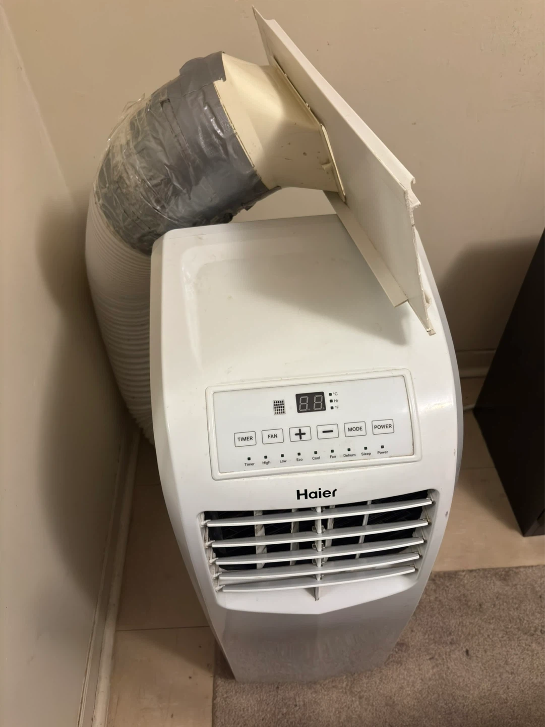 Haier 8,000 BTU Portable Air Conditioner + Remote + Hose - photo 4