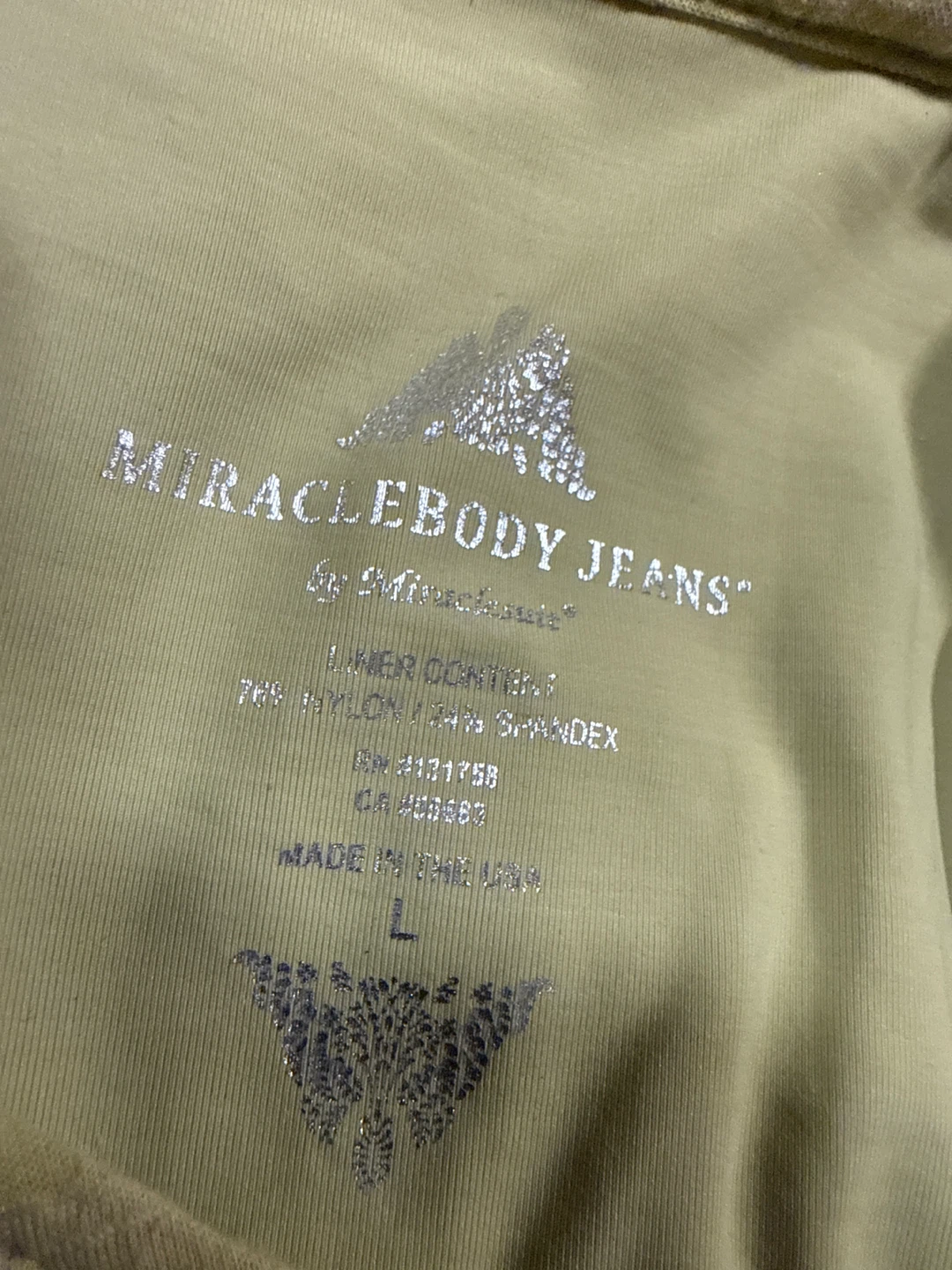 Miraclebody Jeans V-Neck Top Size L - photo 2