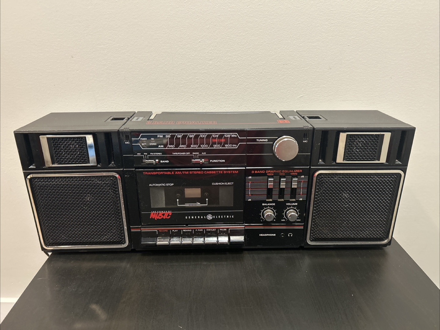 General Electric Radio/ Cassette Player/ recorder