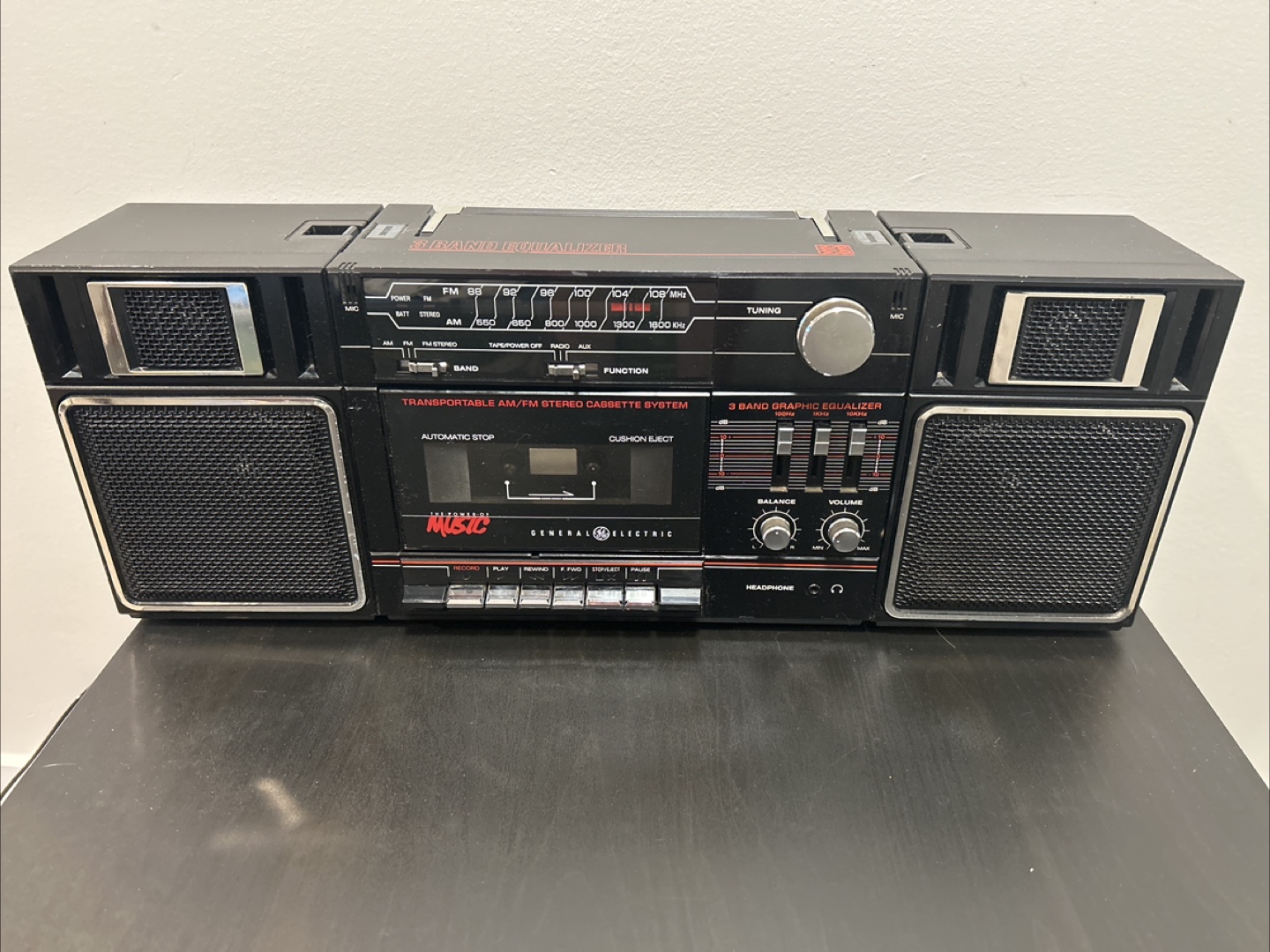 General Electric Radio/ Cassette Player/ recorder - photo 5