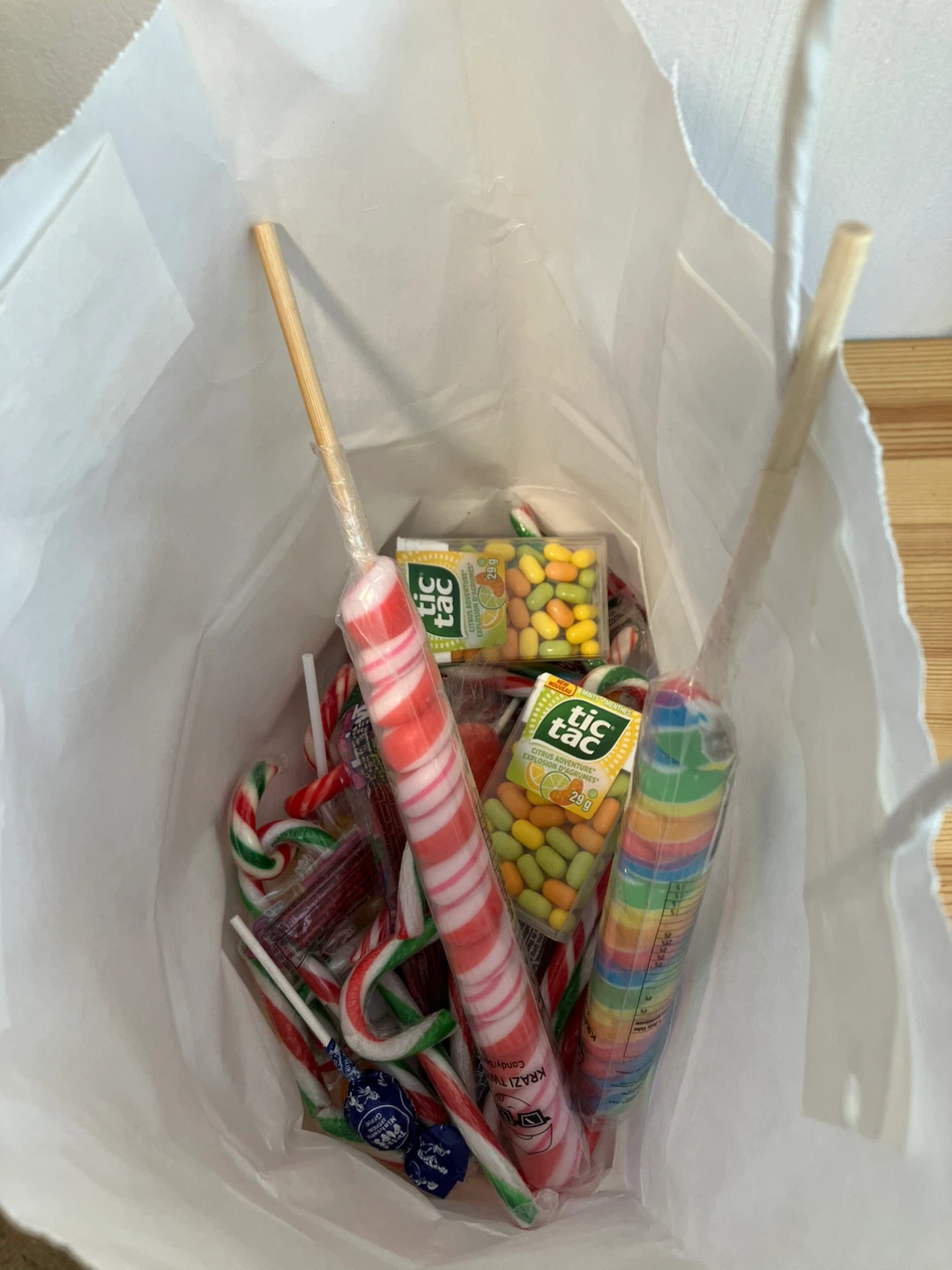 A bunch of candies