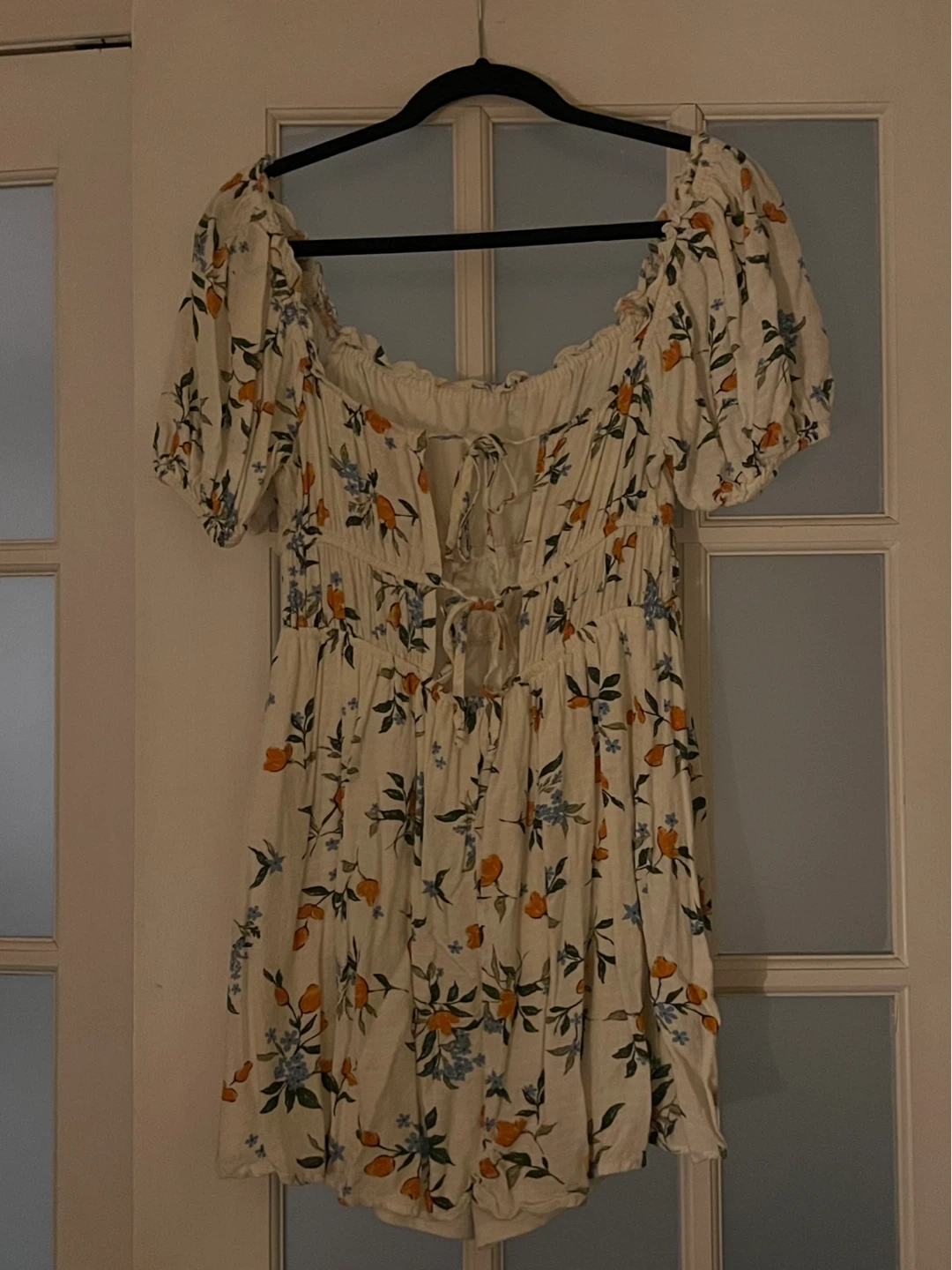 Romantic cream floral mini dress - photo 2
