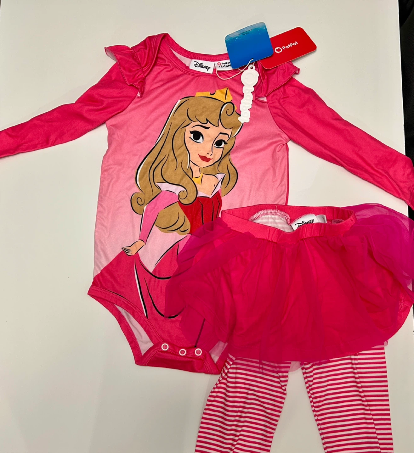 Disney Princess Aurora "PatPat" Baby Outfit