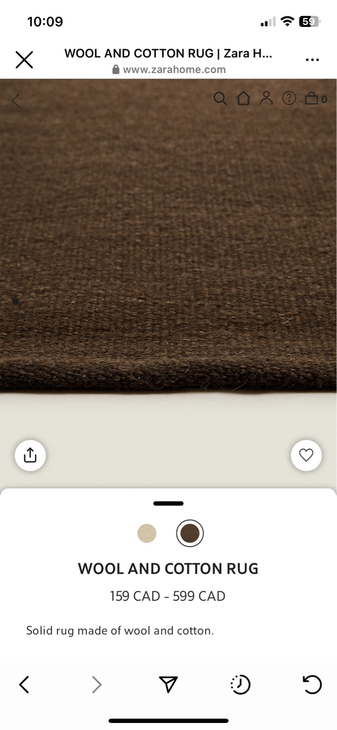 Zara Home Wool and Cotton Rug - photo 2