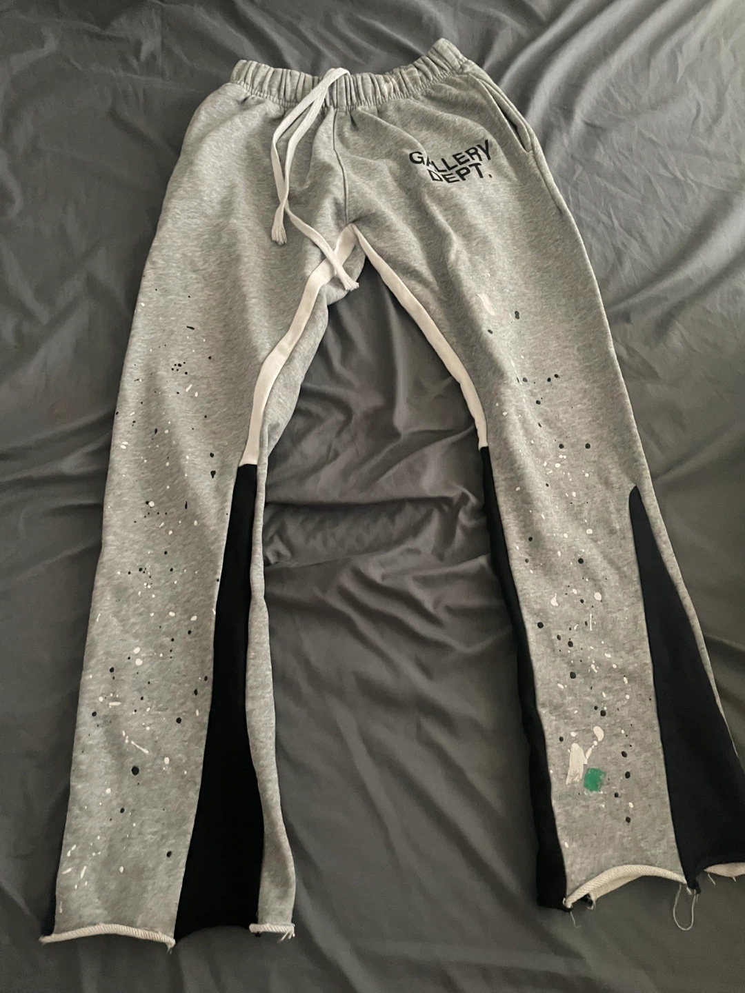 Gallery Dept. Grey Paint Splatter Sweatpants