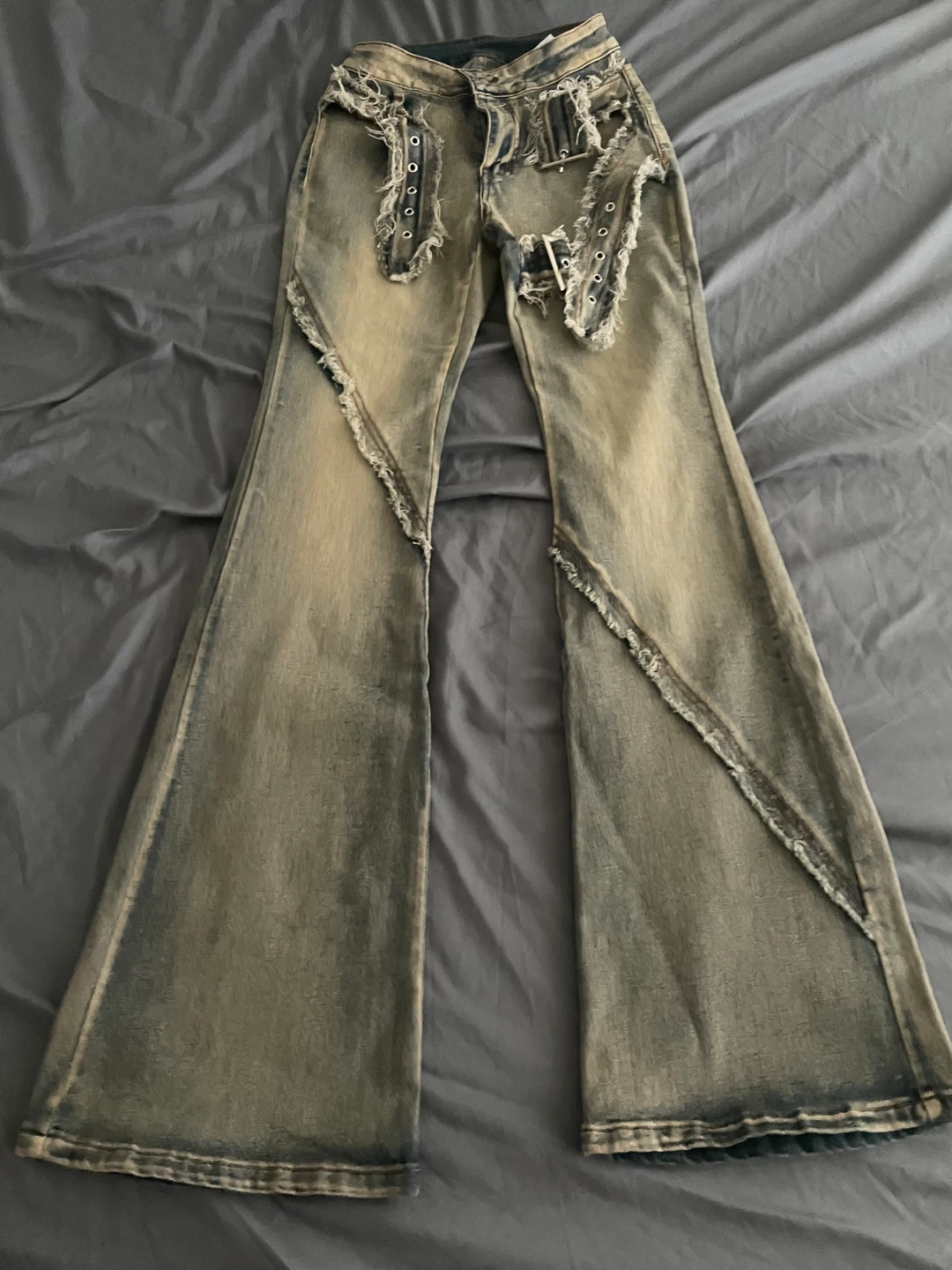 Distressed Flare Jeans