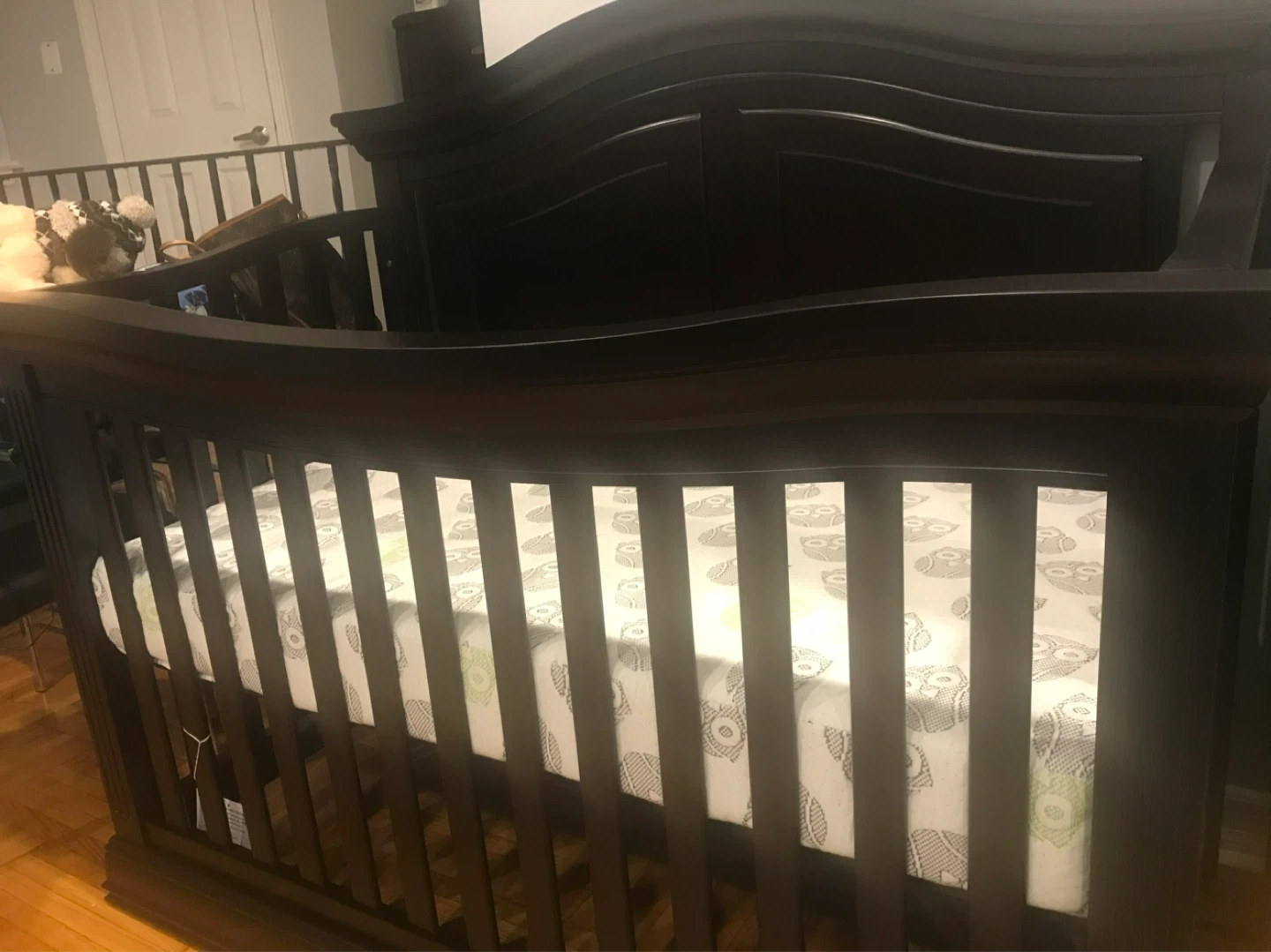 Dark Wood Baby Crib - photo 2