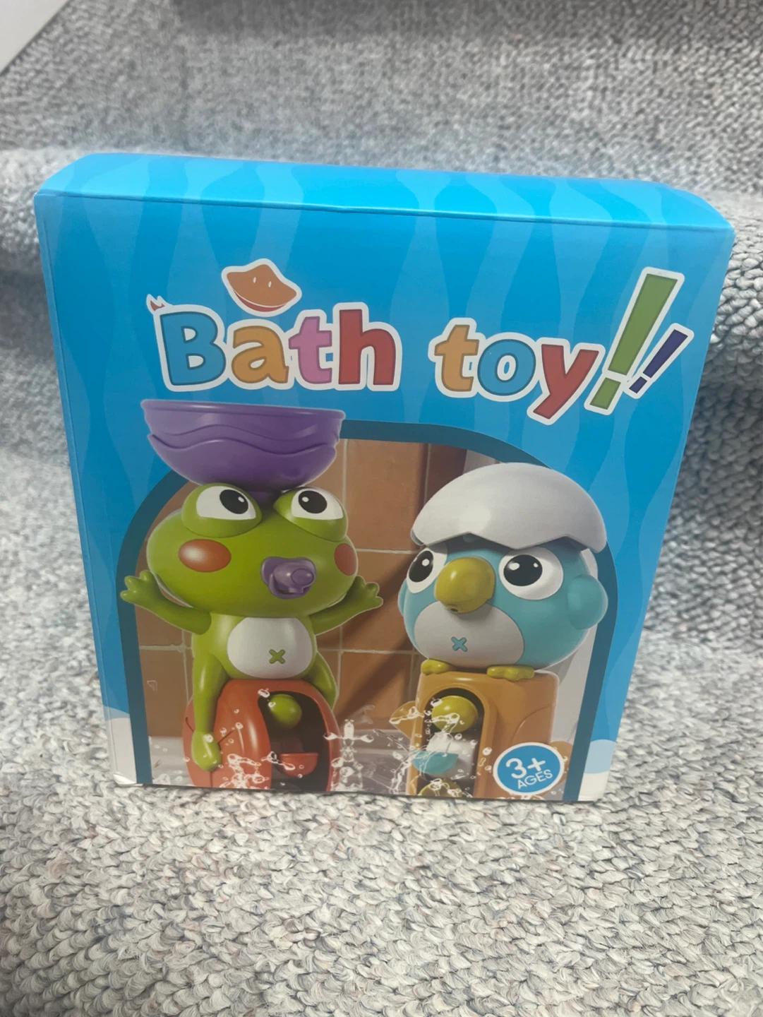 Bath Toy Set - Frog and Bird Characters