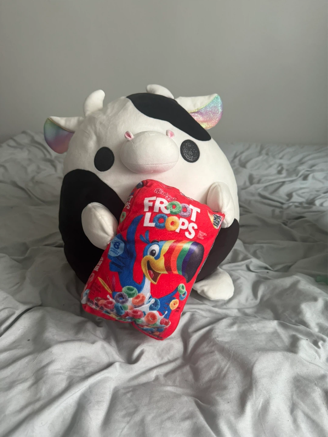 Squishmallow Froot Loops Cow Plush