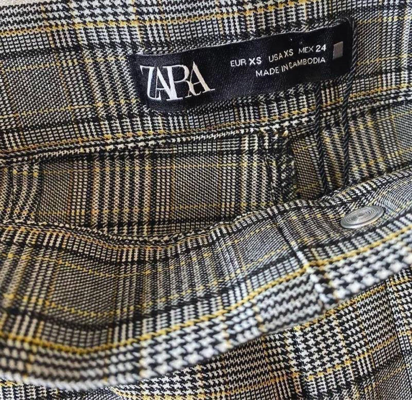 ZARA Plaid Leggings – Size XS - photo 3