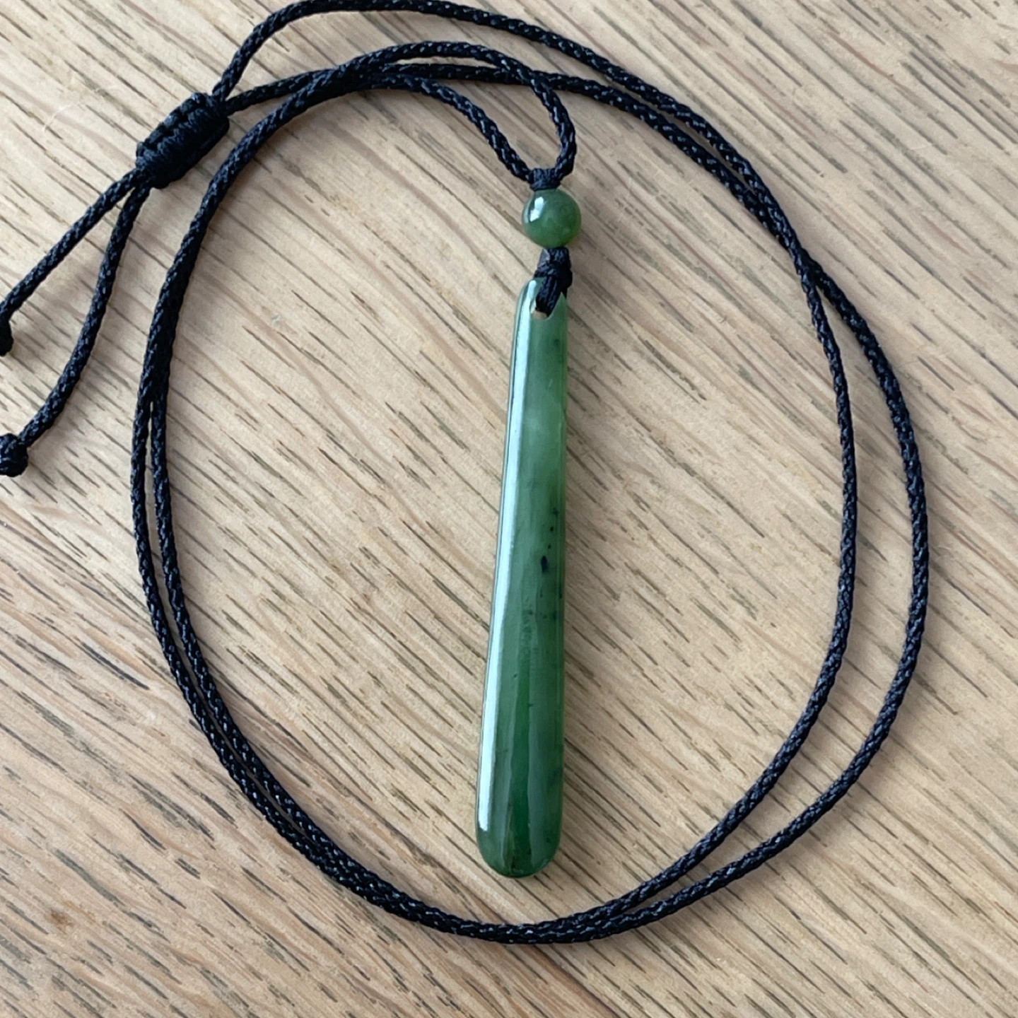 Canadian Nephrite Jade corded necklace - Prosperity - photo 3