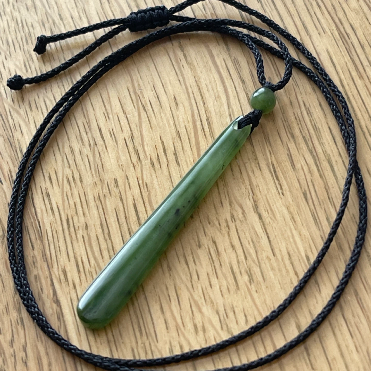 Canadian Nephrite Jade corded necklace - Prosperity - photo 2