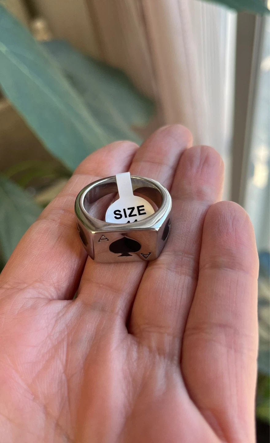 Ace of Spades Ring Size 11 Stainless steel - photo 2
