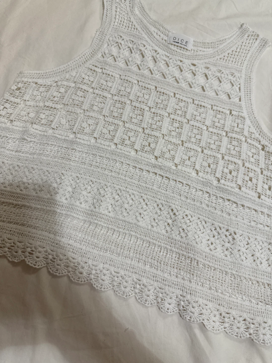 Lacy Crochet Tank Top - photo 3