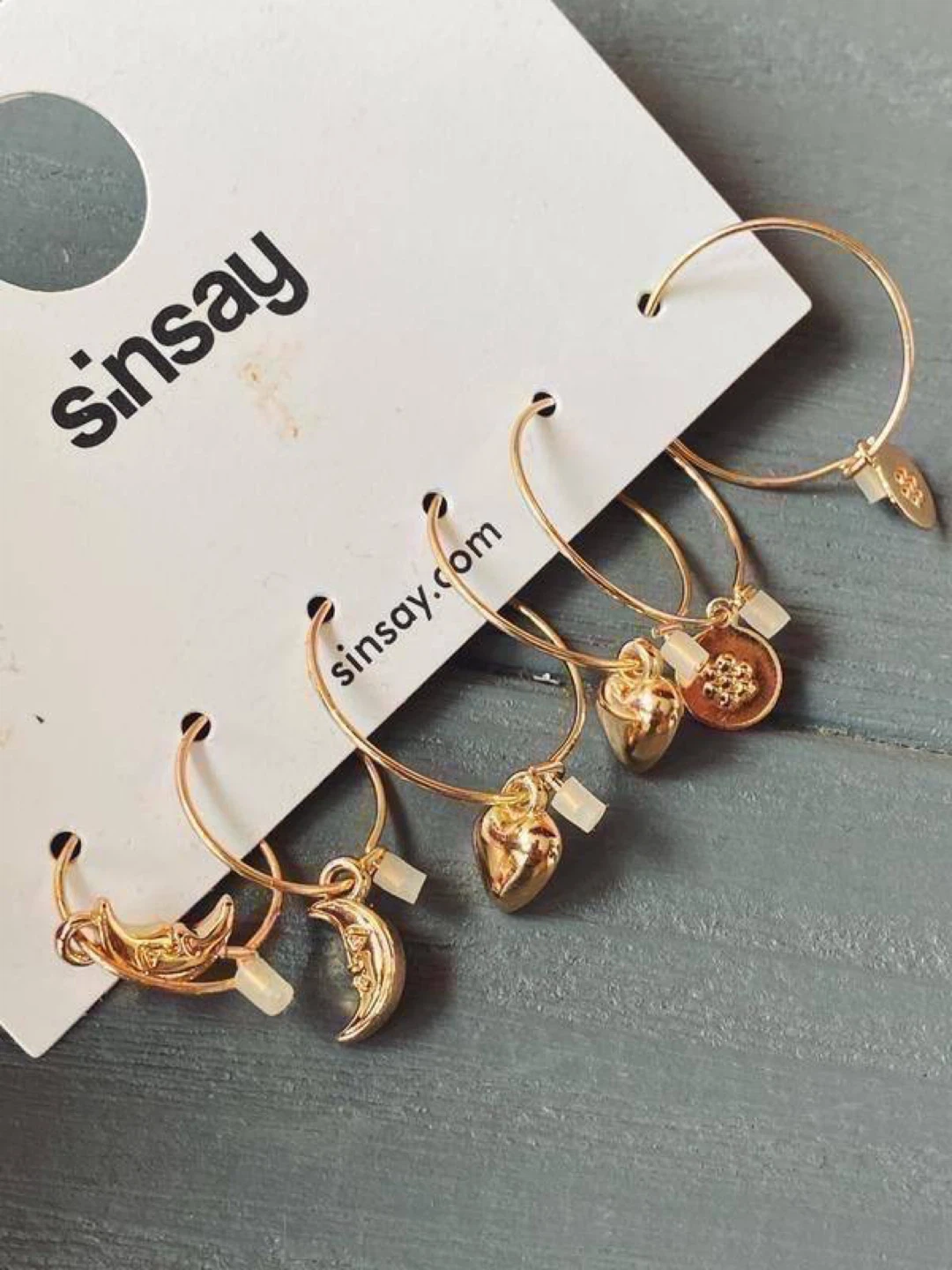 6-Pair Hoop Earrings Set with Charms - photo 2