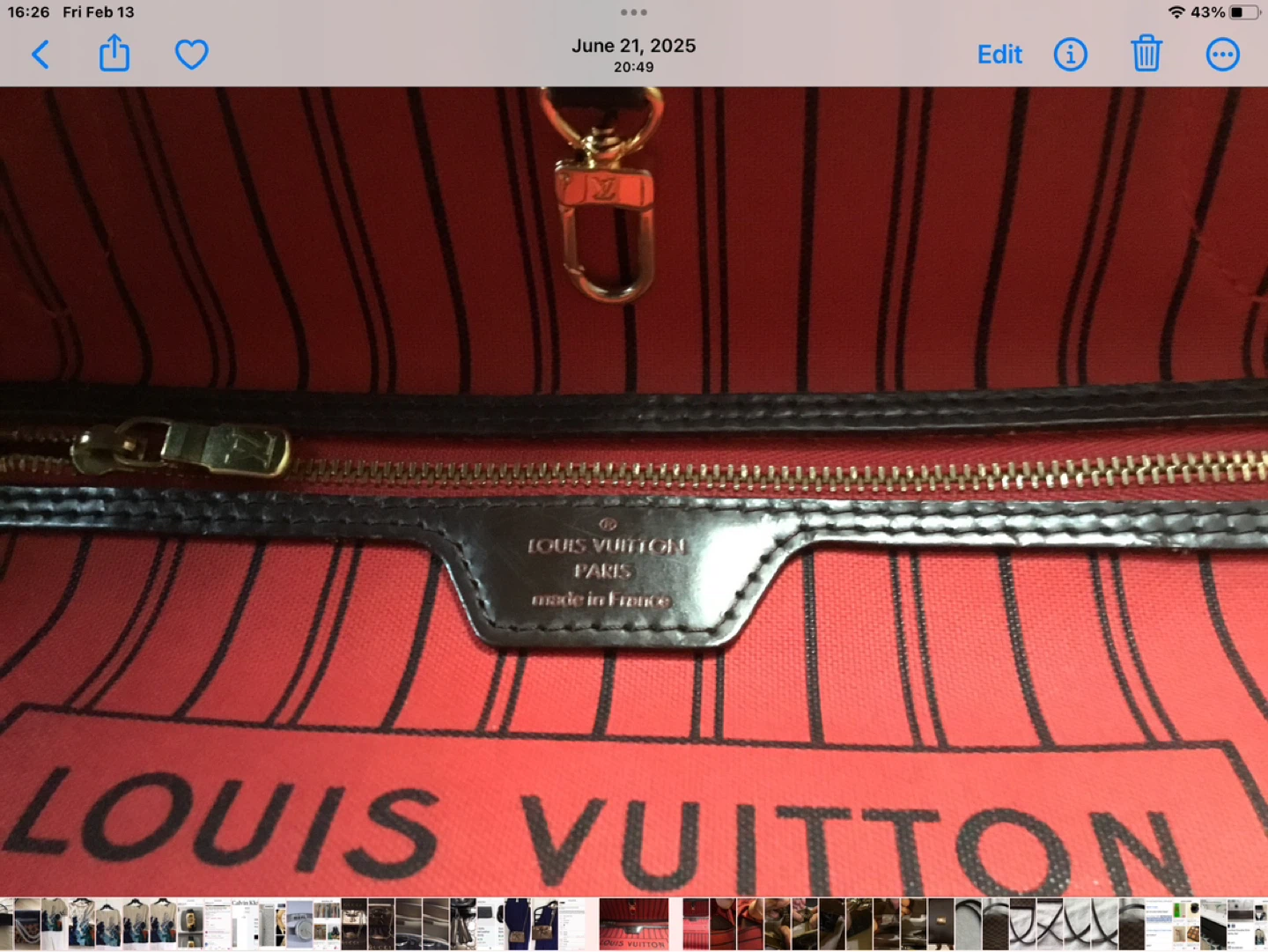 Louis Vuitton Neverfull Tote Bag MM Authentic - photo 4