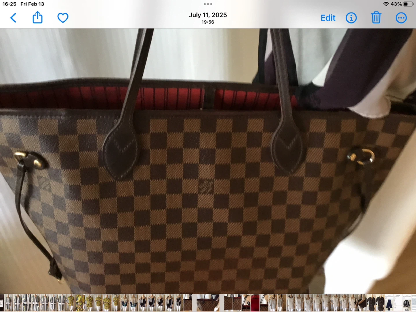 Louis Vuitton Neverfull Tote Bag MM Authentic
