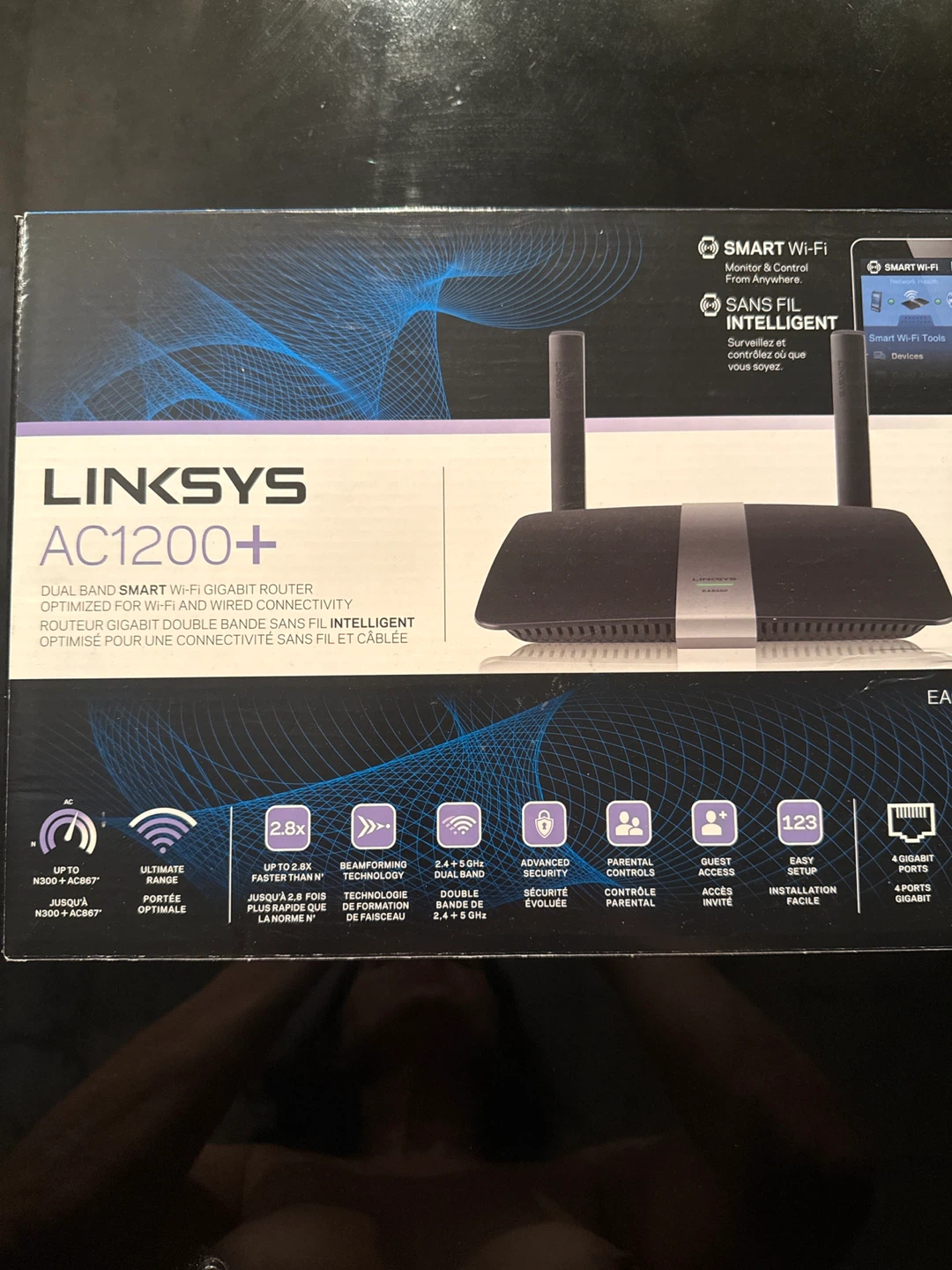 Linksys AC1200+ Dual Band Smart Wi-Fi Gigabit Router
