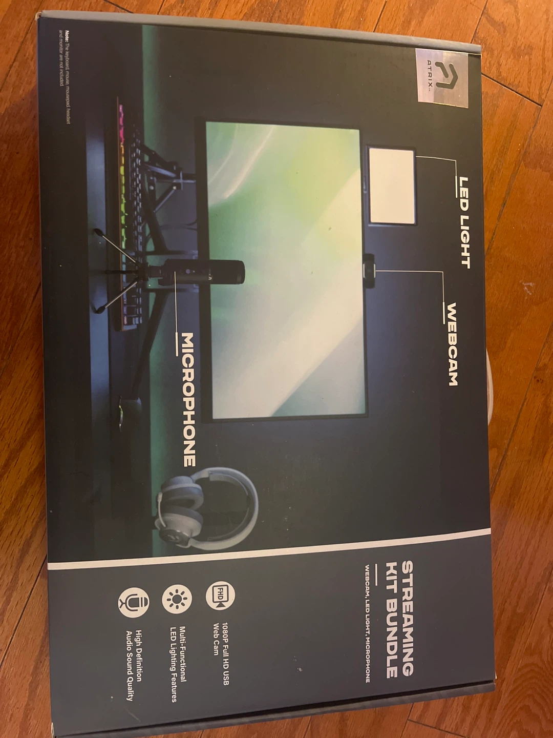 Atrix Streaming Kit Bundle - Webcam, LED Light, Microphone - photo 2