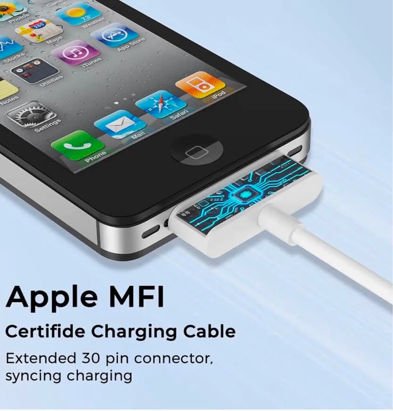Wall charger with 3o pin to USB , new - photo 3