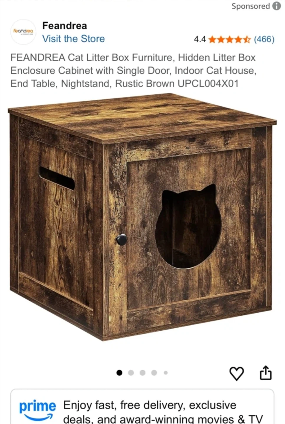 Cat Litter Box Furniture Enclosure - photo 4
