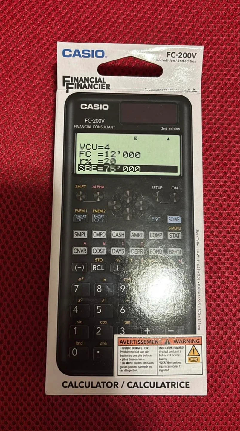 CASIO Calculator Financial Consultant