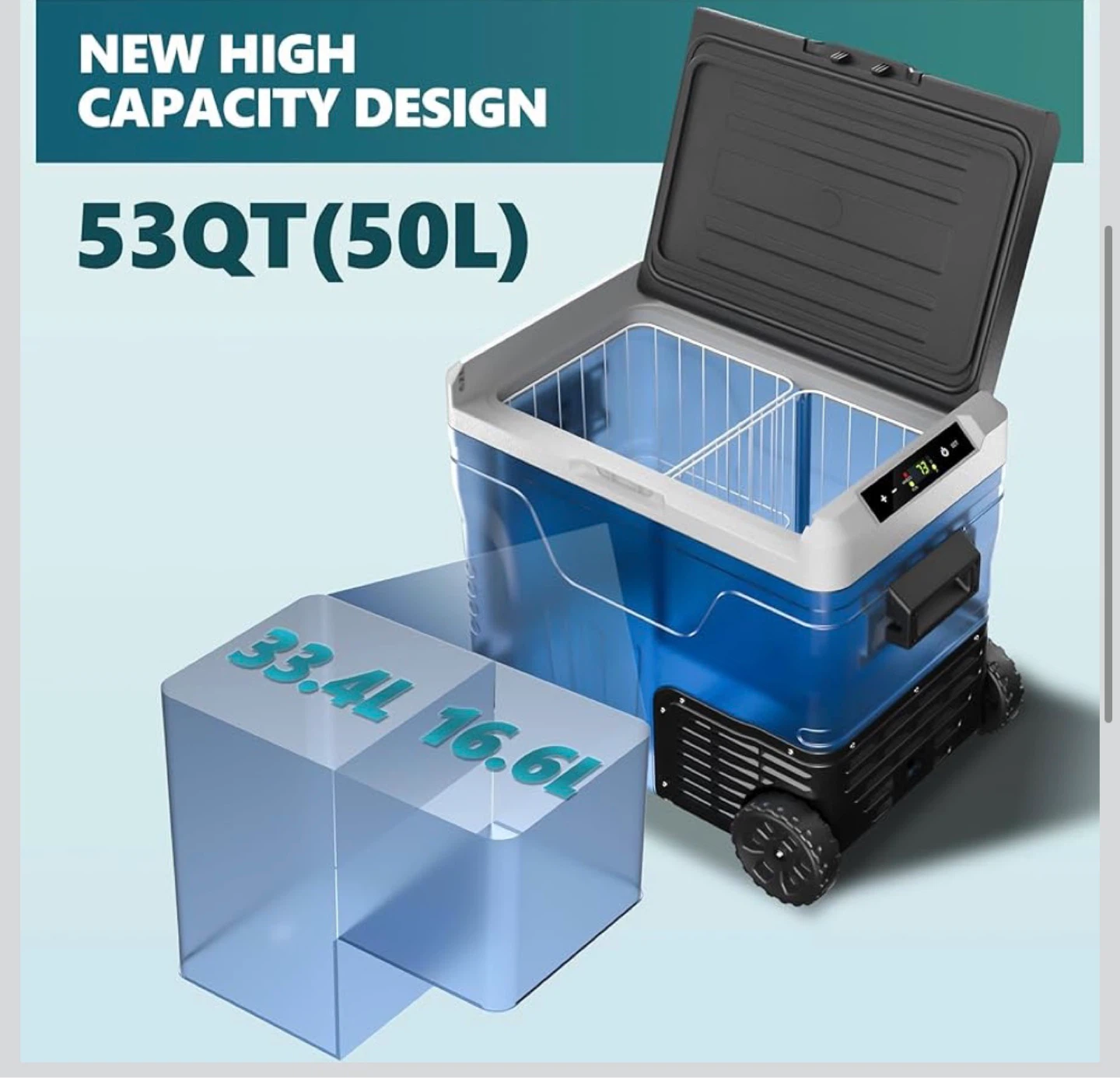 EUHOMY 53QT Electric Cooler, Portable Refrigerator - photo 3