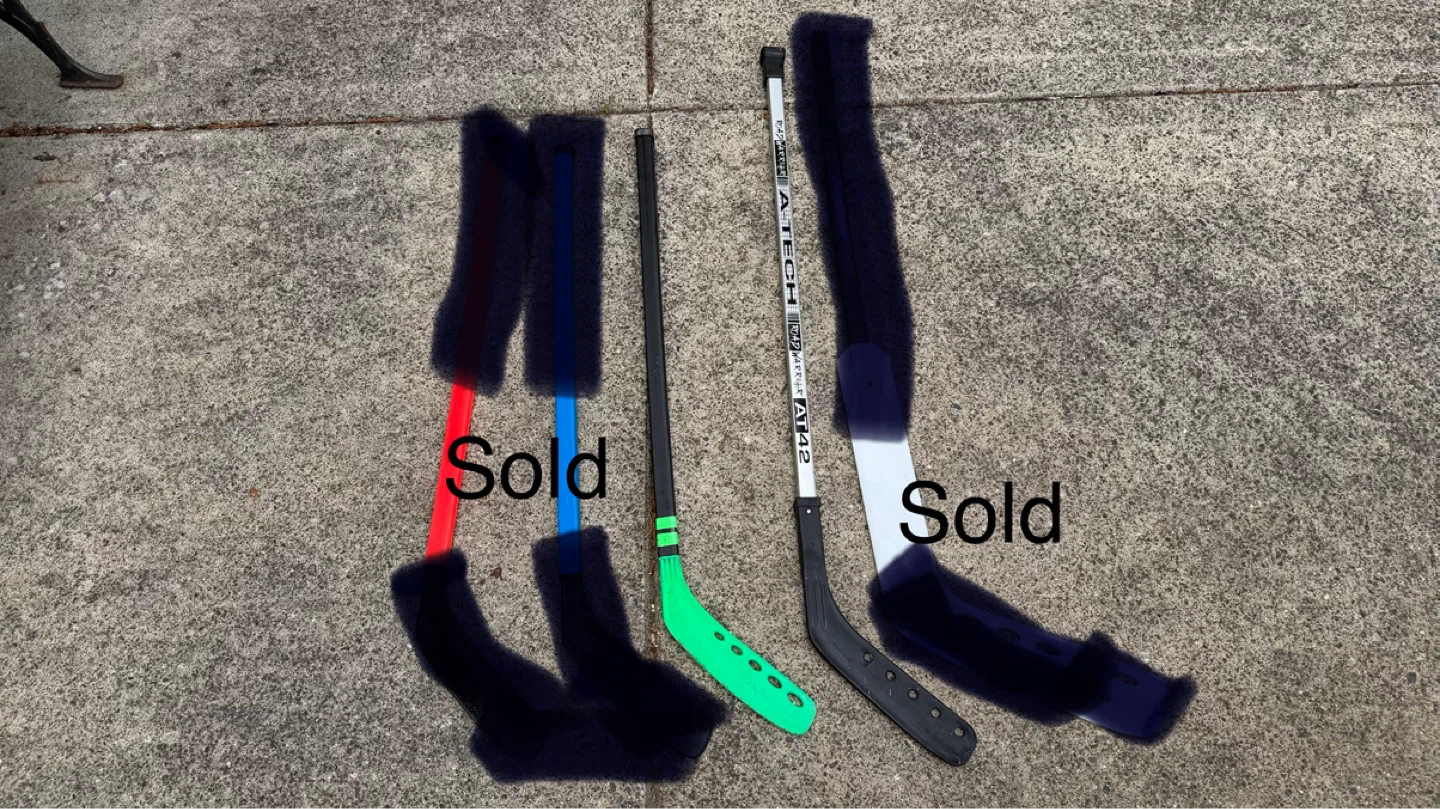 Assorted street Hockey Sticks $5 each