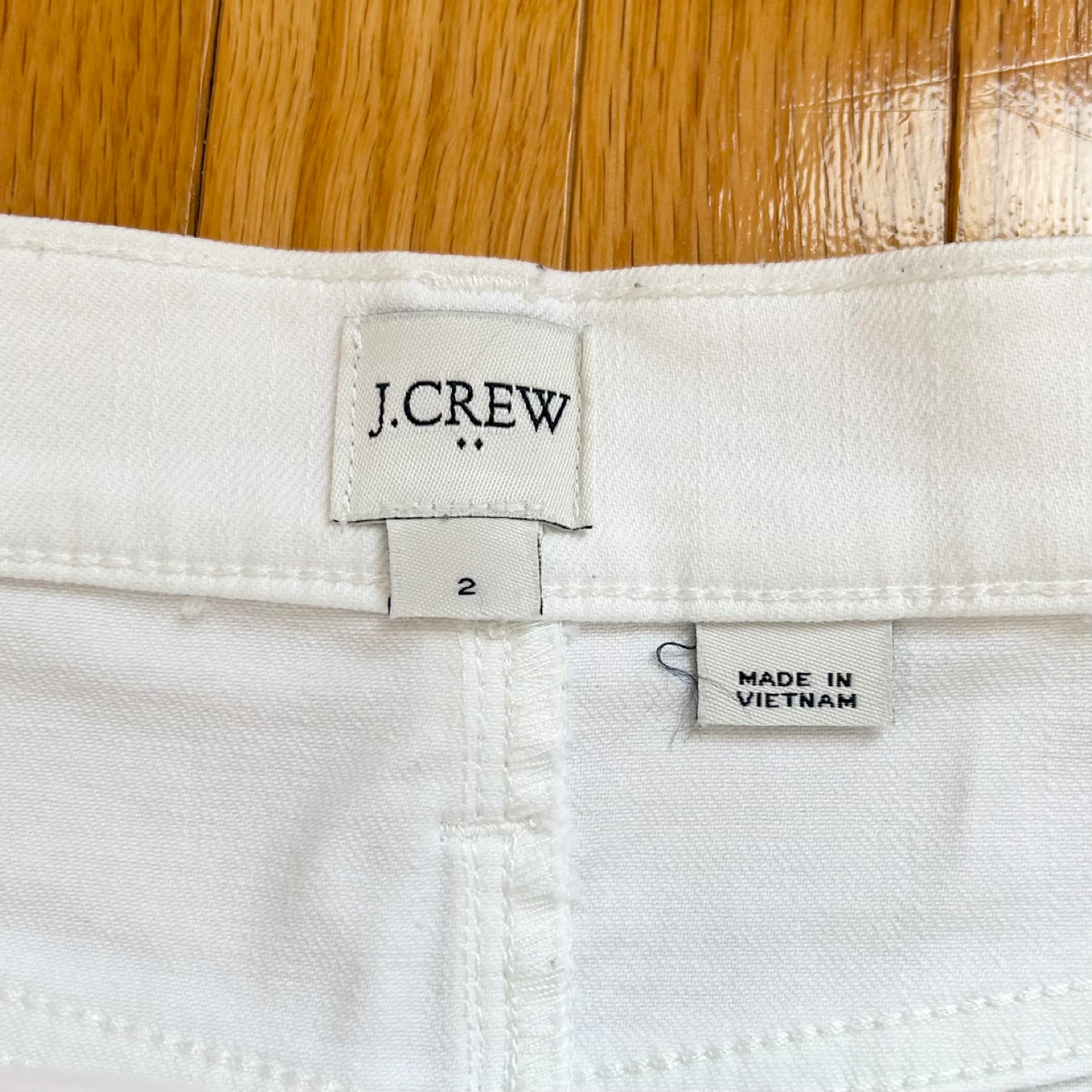 J. Crew White Denim Mini Skirt - photo 3